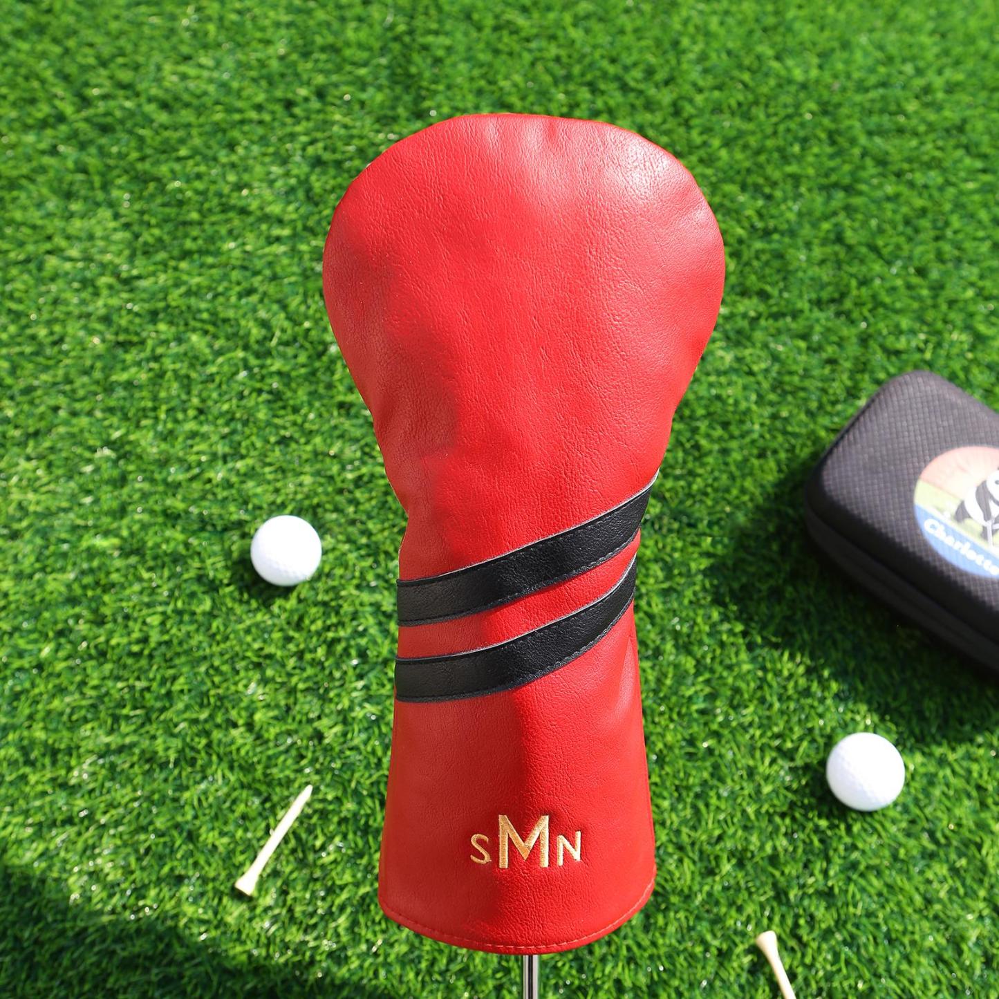 Personalized Monogram Embroidered Golf Club Leather Headcover for Unique & Love | JNSBag125