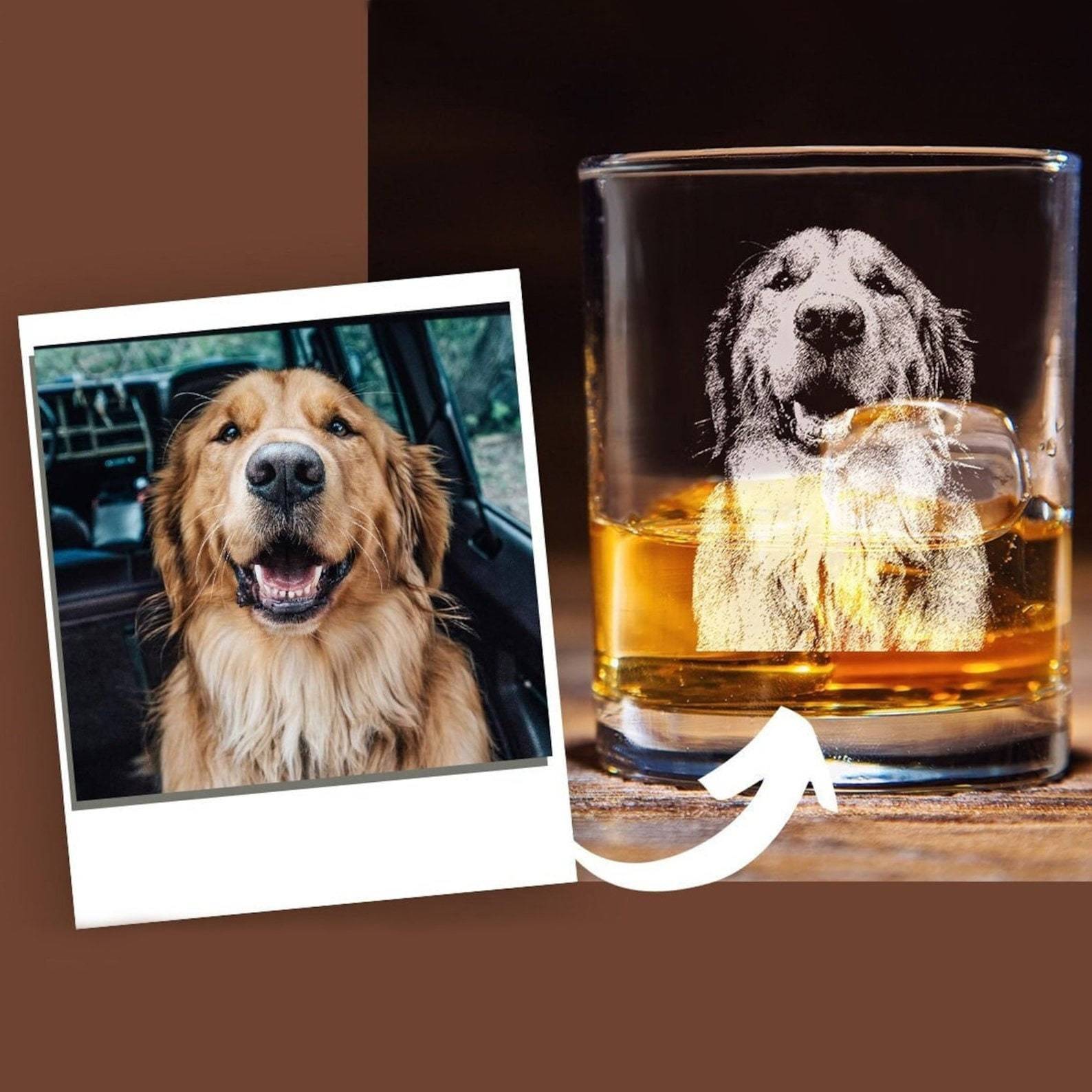 Personalized Engraved Photo Whiskey Glass for Unique & Love | JNSDec80