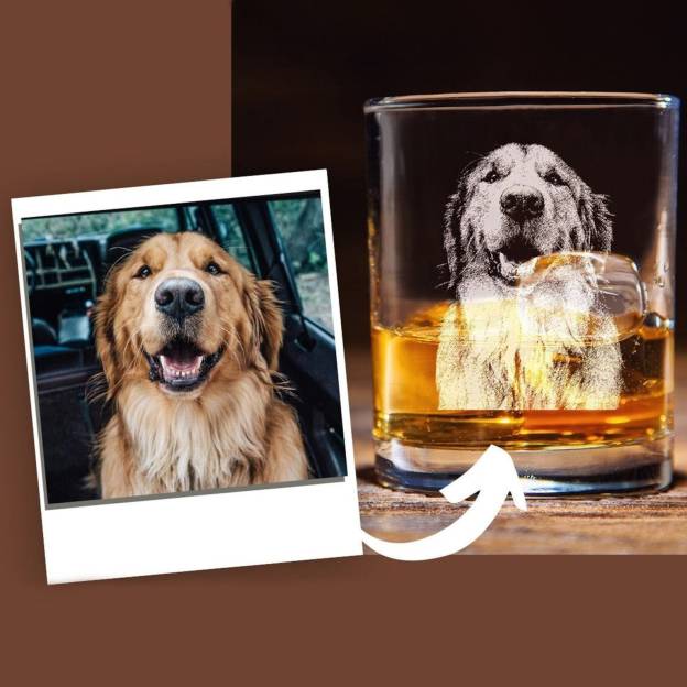 Personalized Engraved Photo Whiskey Glass for Unique & Love | JNSDec80