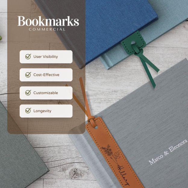 Personalized Birth Month Flower Leather Bookmark for Unique & Love | JNSDec34