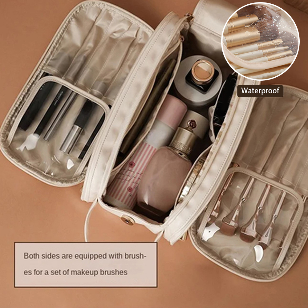 Personalized Leather Embroidered Makeup Bag for Unique & Love | JNSBag72