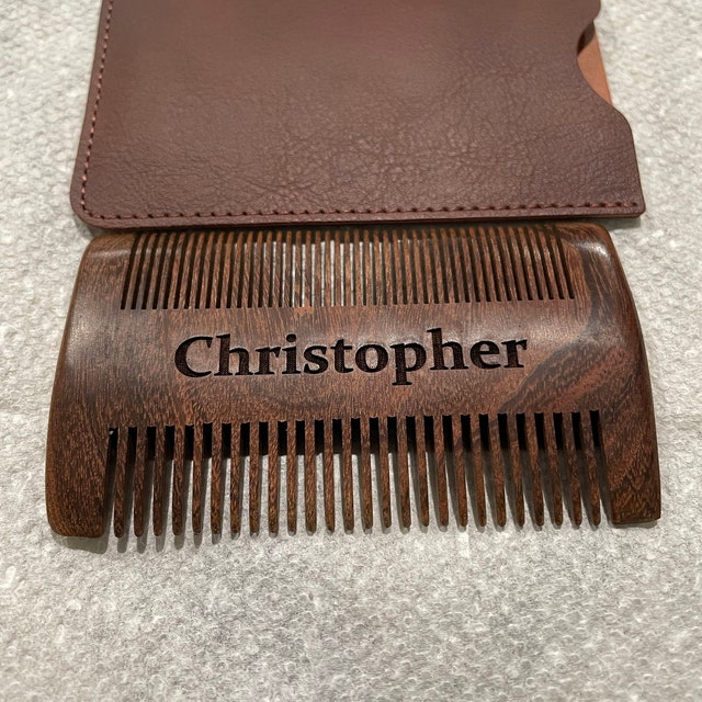 Personalized Name Wood Beard Comb for Unique & Love | JNSTool02