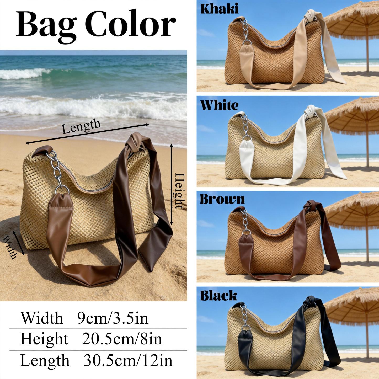Personalized Handmade Embroidered Personalized Straw Crossbody Bag for Unique & Love | JNSBag142