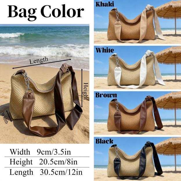 Personalized Handmade Embroidered Personalized Straw Crossbody Bag for Unique & Love | JNSBag142