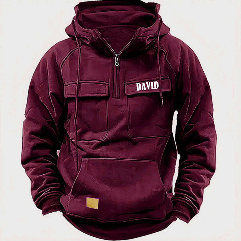 Personalized Name Retro Hooded Sweatshirt for Unique & Love | JNSCloth33
