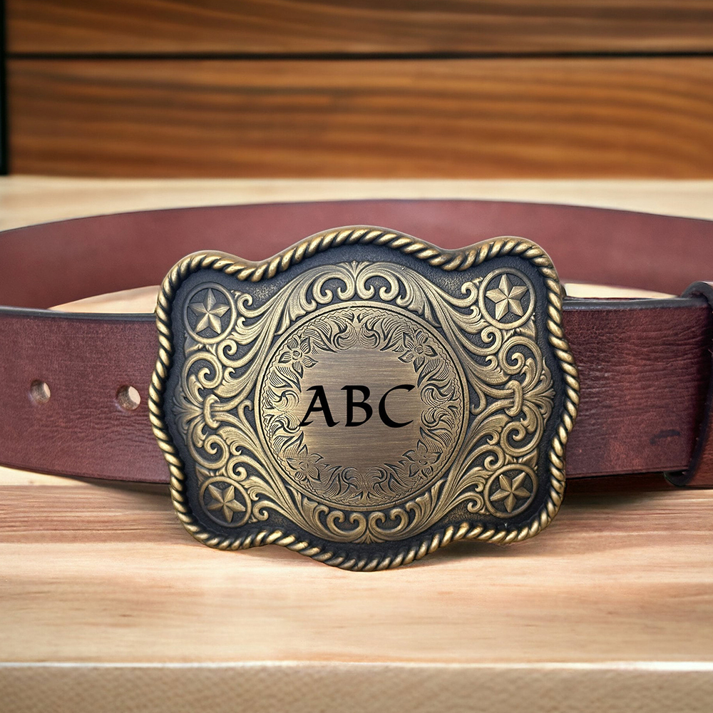 Personalized Monogram Engraved Belt Buckle for Unique & Love | JNSDec175