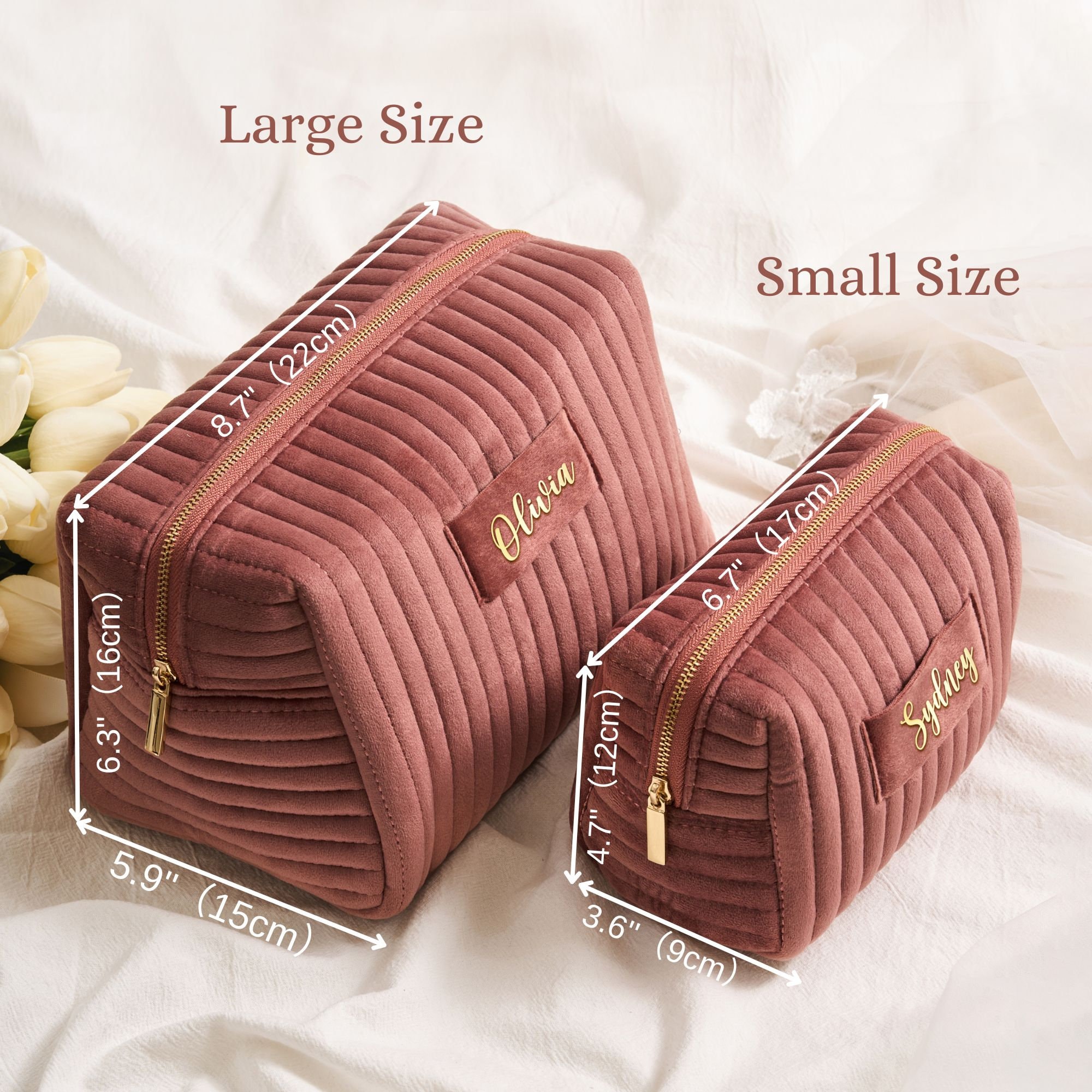Personalized Velvet Makeup Bag for Unique & Love | JNSBag24