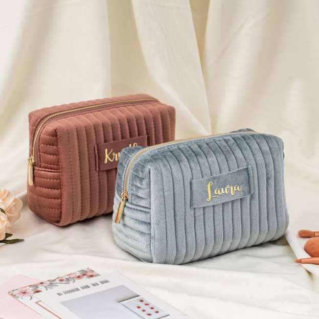 Personalized Velvet Makeup Bag for Unique & Love | JNSBag24