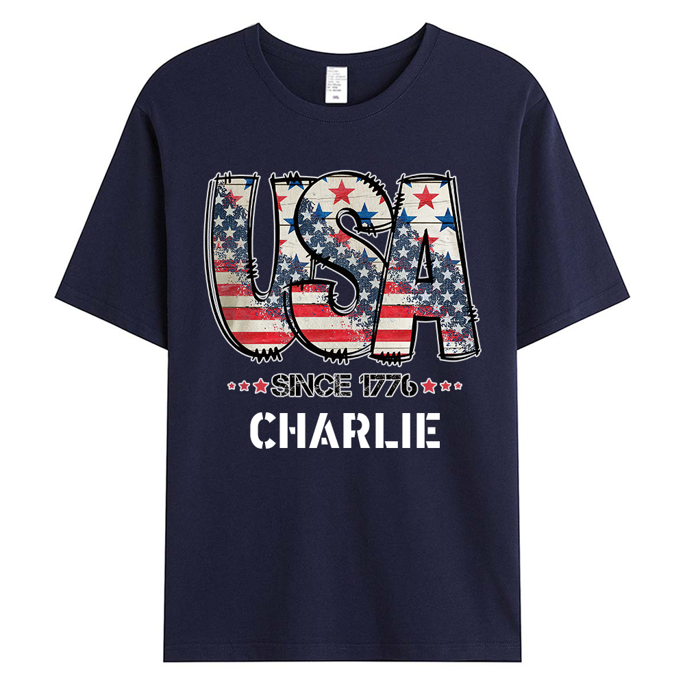 Personalized July 4th Patriotic Shirt for Unique & Love | JNSJuly29