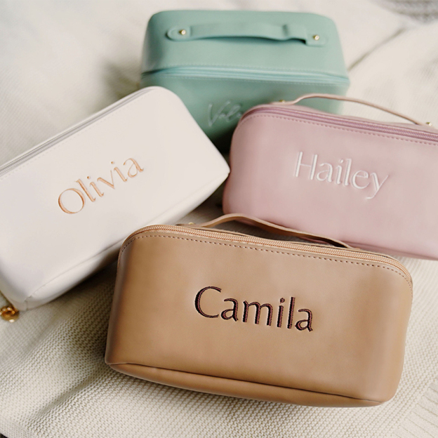 Personalized Embroidered Makeup Bag for Unique & Love | JNSBag30