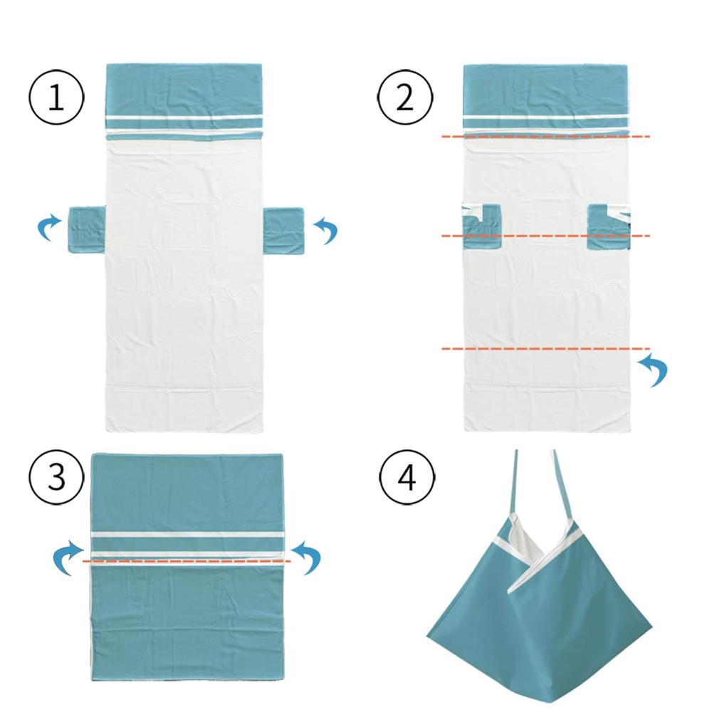 Personalized Name Beach Chair Cover Towel with Side Pockets for Unique & Love | JNSTowel08