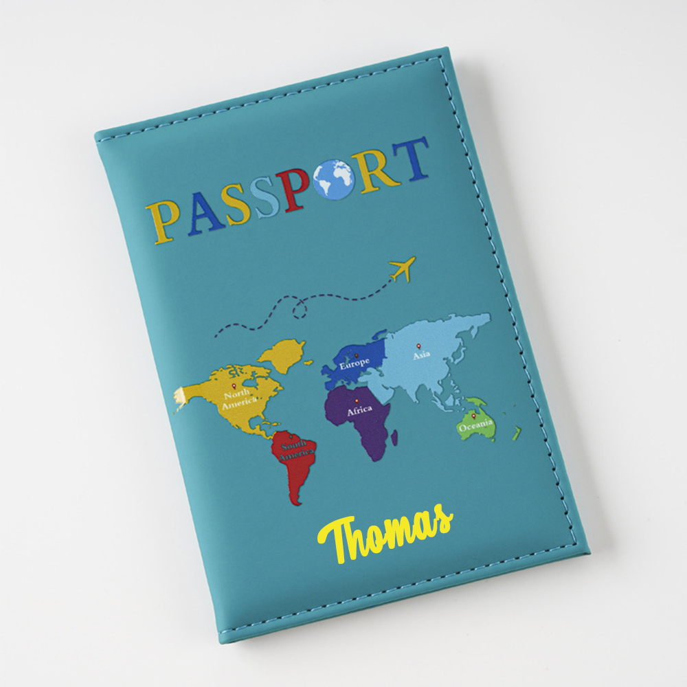 Personalized Monogram Leather Passport Cover with RFID Blocking | JNSCase10