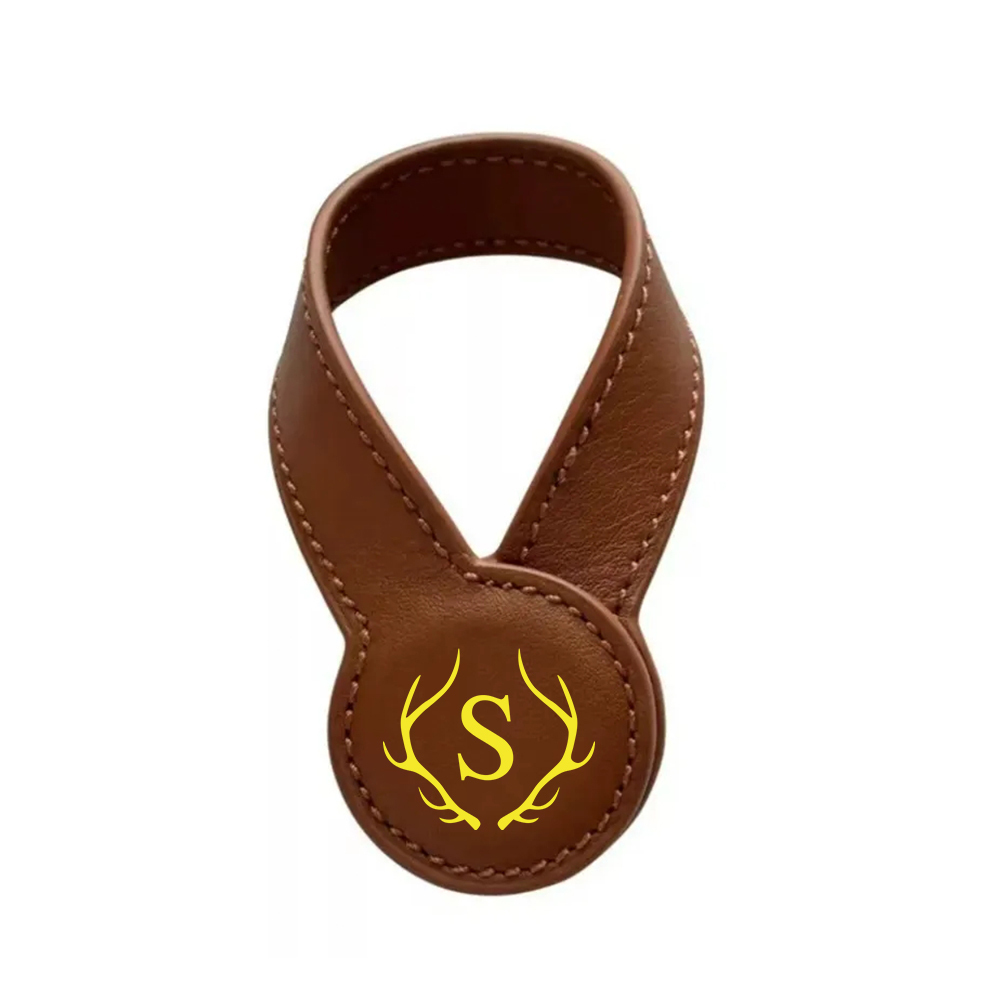 Personalized Multifunctional Leather Portable Magnetic Hat Clip With Buckle Closure for Unique & Love | JNSTool24