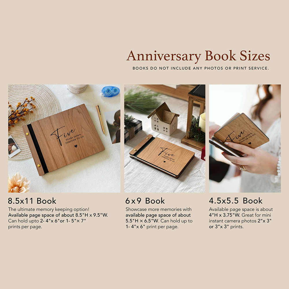 Personalized Wooden Scrapbook for Unique & Love for Unique & Love | JNSDec174