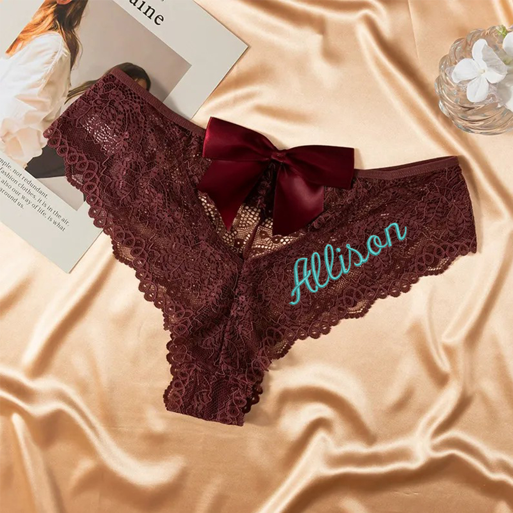 Personalized Embroidered Lace Underwear for Unique & Love | JNSCloth52