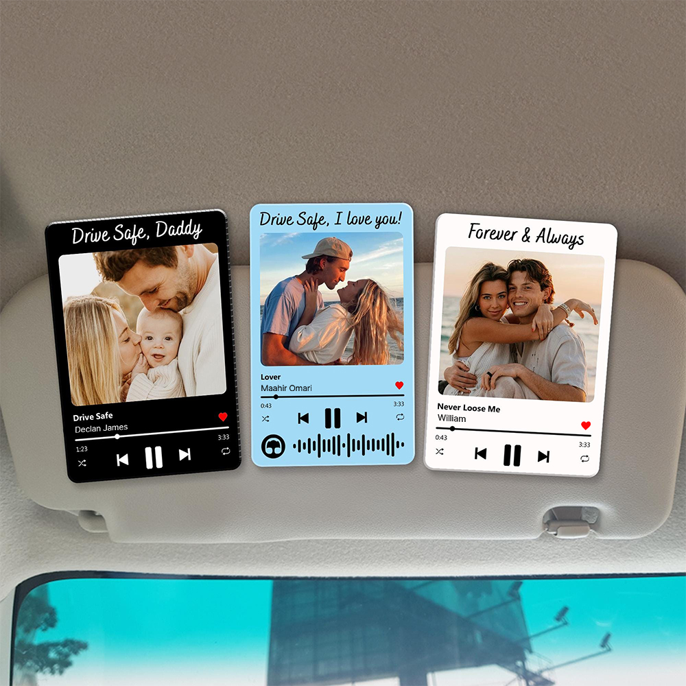 Personalized Song & Photo Car Visor Clip for Unique & Love | JNSDec190