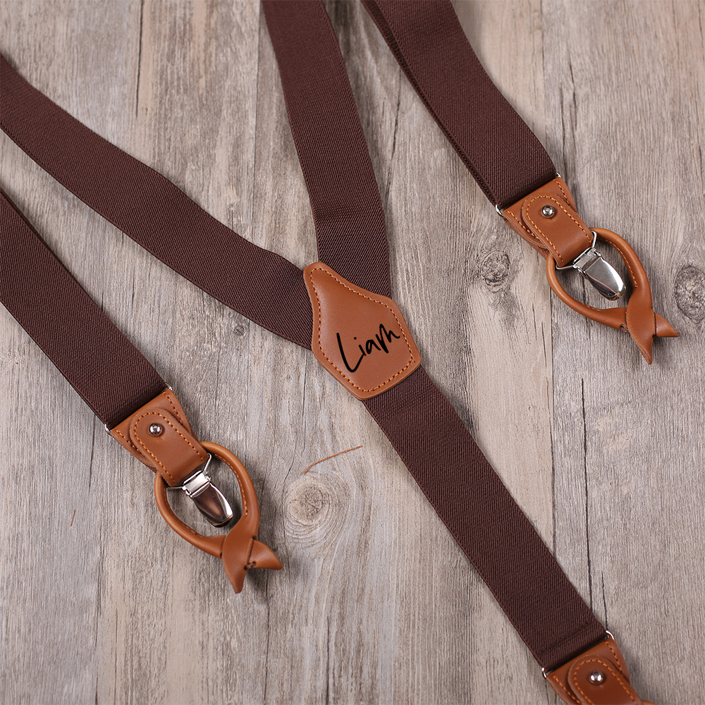 Personalized Monogram Leather Braces for Unique & Love | JNSCloth58
