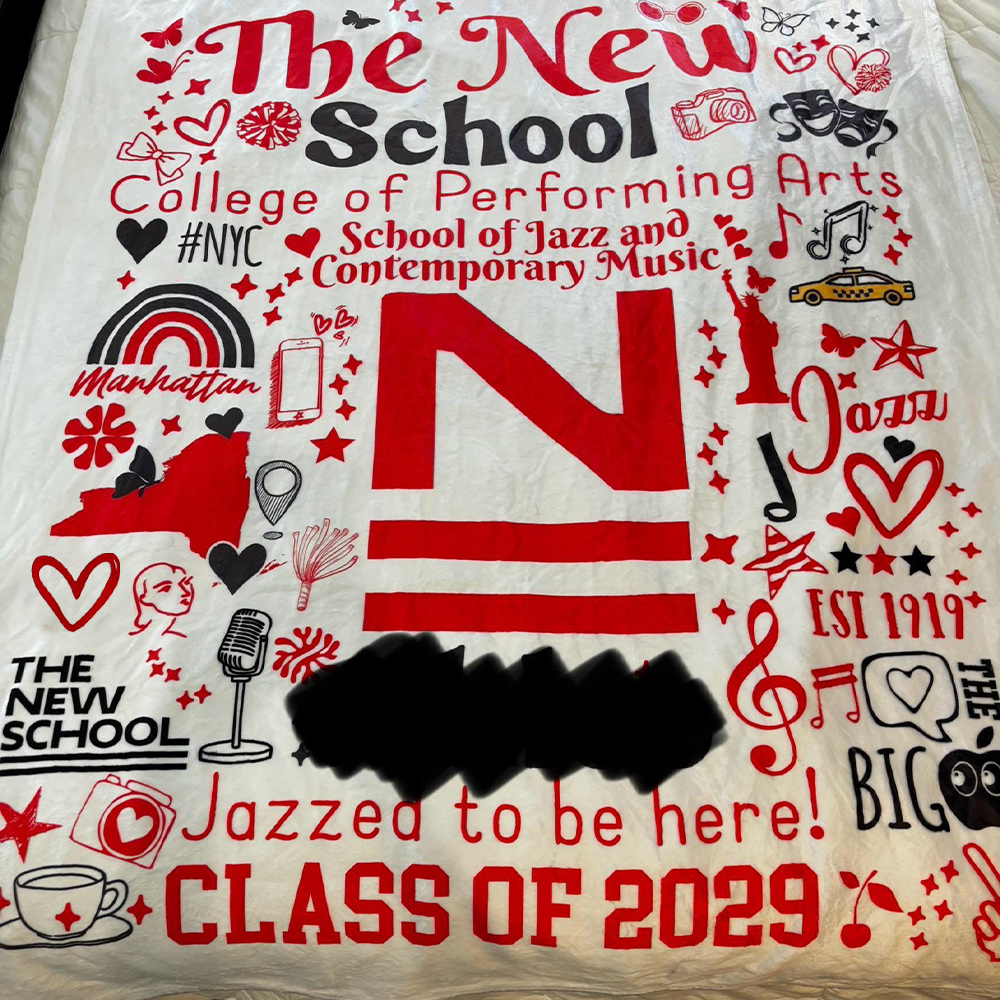 Personalized College Graduation Dorm Blanket for Unique & Love | JNSBK02