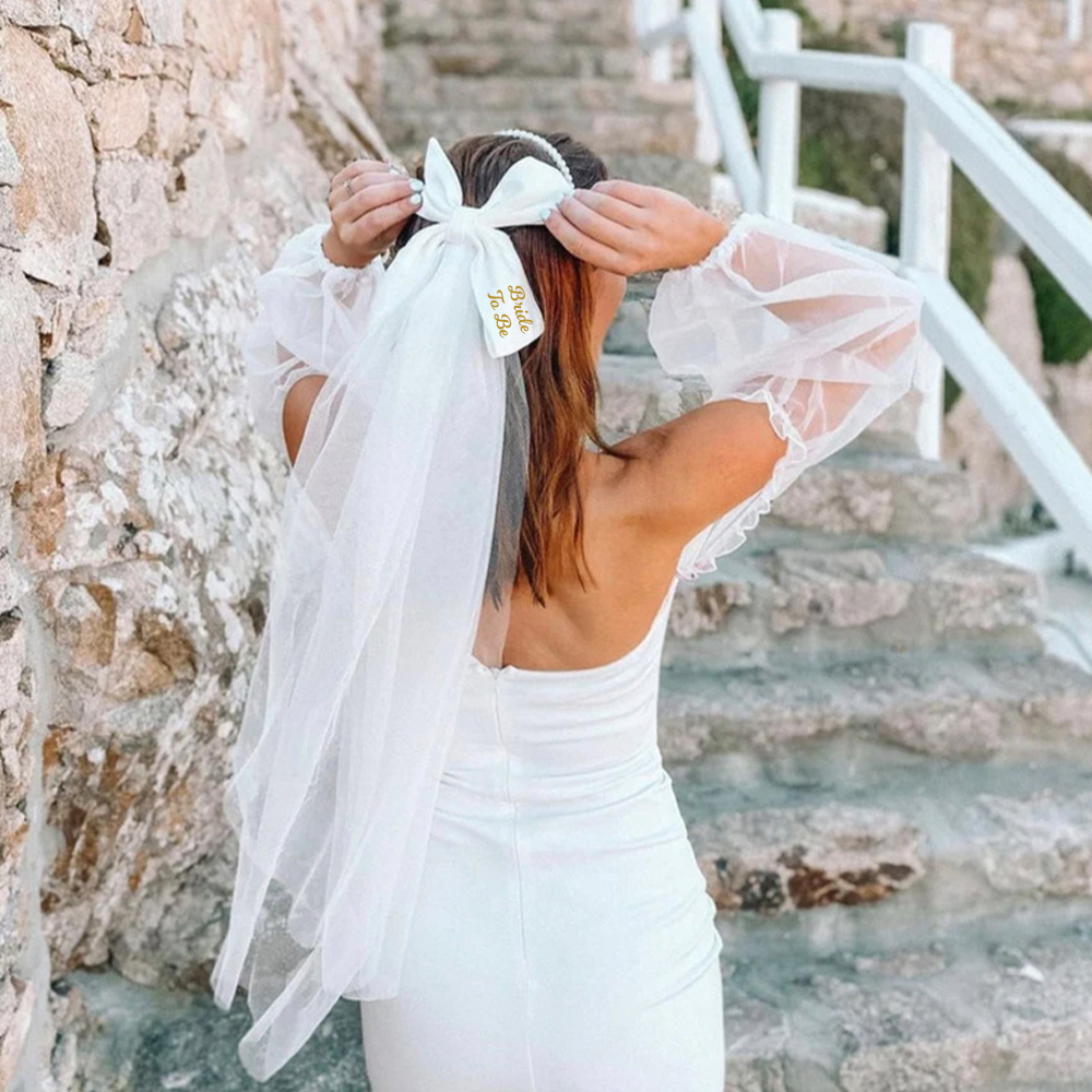 Personalized Name Bow Veil for Unique & Love | JNSCloth31