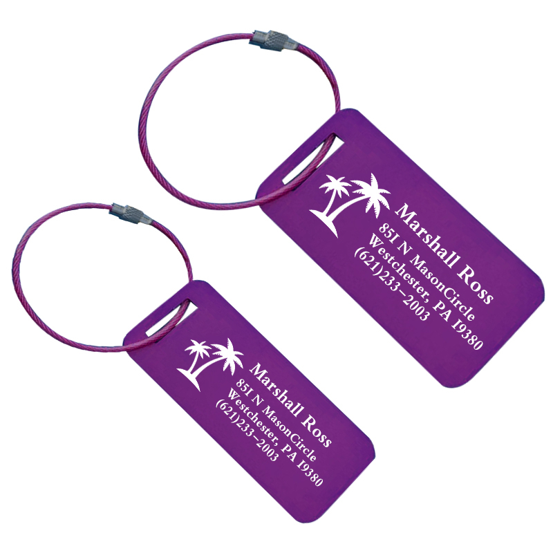 Personalized Engraved Metal Luggage Tag | JNSDec92