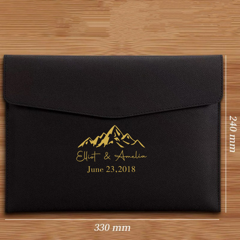 Personalized Monogram Leather File Folder for Unique & Love | JNSBag56