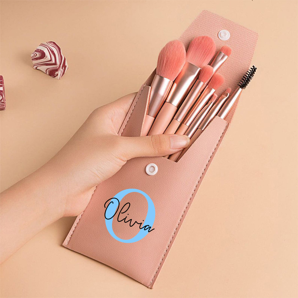 Personalized Monogram Makeup Brushes Set for Unique & Love | JNSBag0302