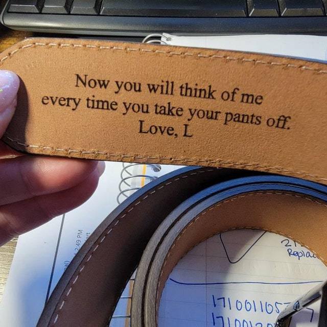 Personalized Handmade Engraved Genuine Leather Belt for Men | JNSCloth18