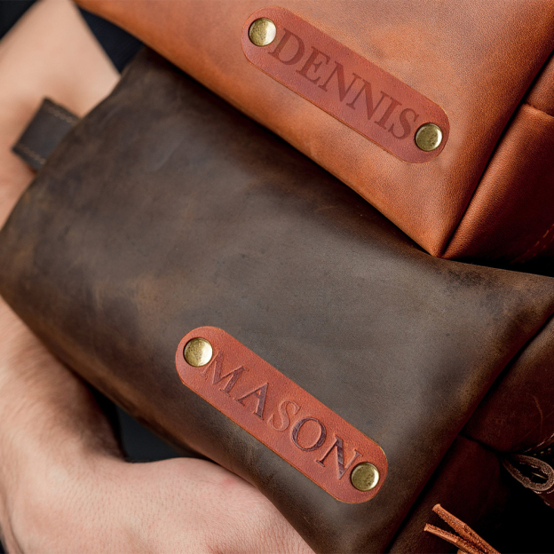 Personalized Men's Toiletry Leather Bag for Unique & Love | JNSBag38