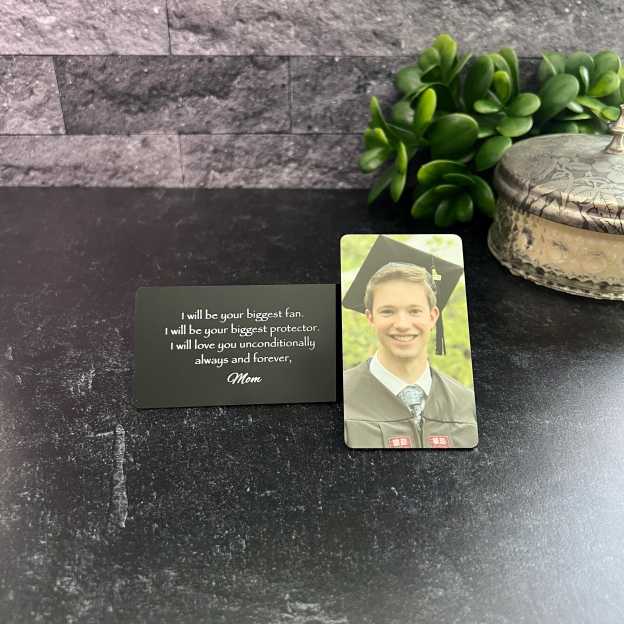 Personalized Metal Color Engraved Photo Wallet Insert Card for Unique & Love | JNSDec155