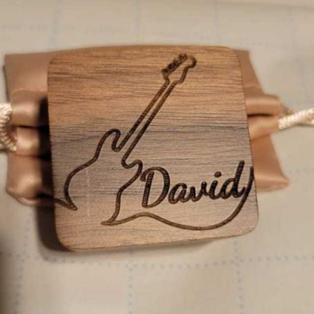 Personalized Wooden Guitar Picks Box for Unique & Love | JNSDec33