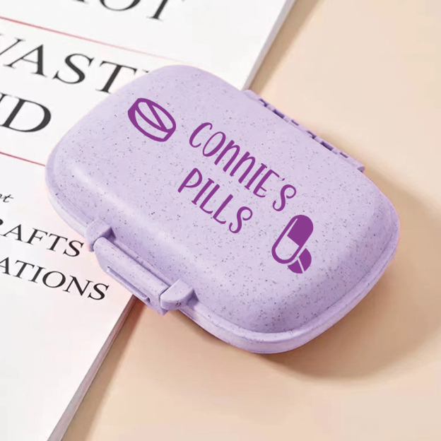 Personalized Name Travel Pill Organizer Box for Unique & Love | JNSCase08