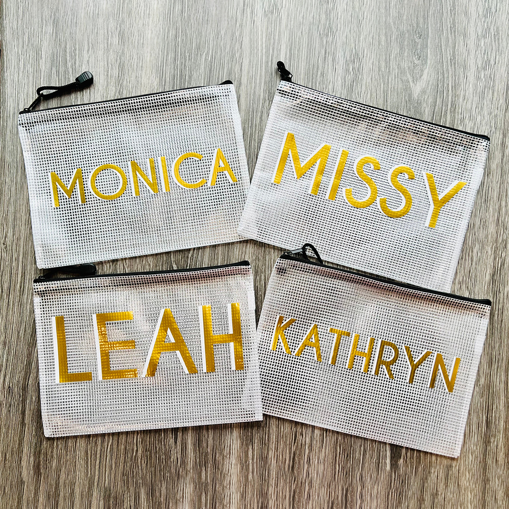 Personalized Name Waterproof Zipper Pool Bag for Unique & Love | JNSBag90