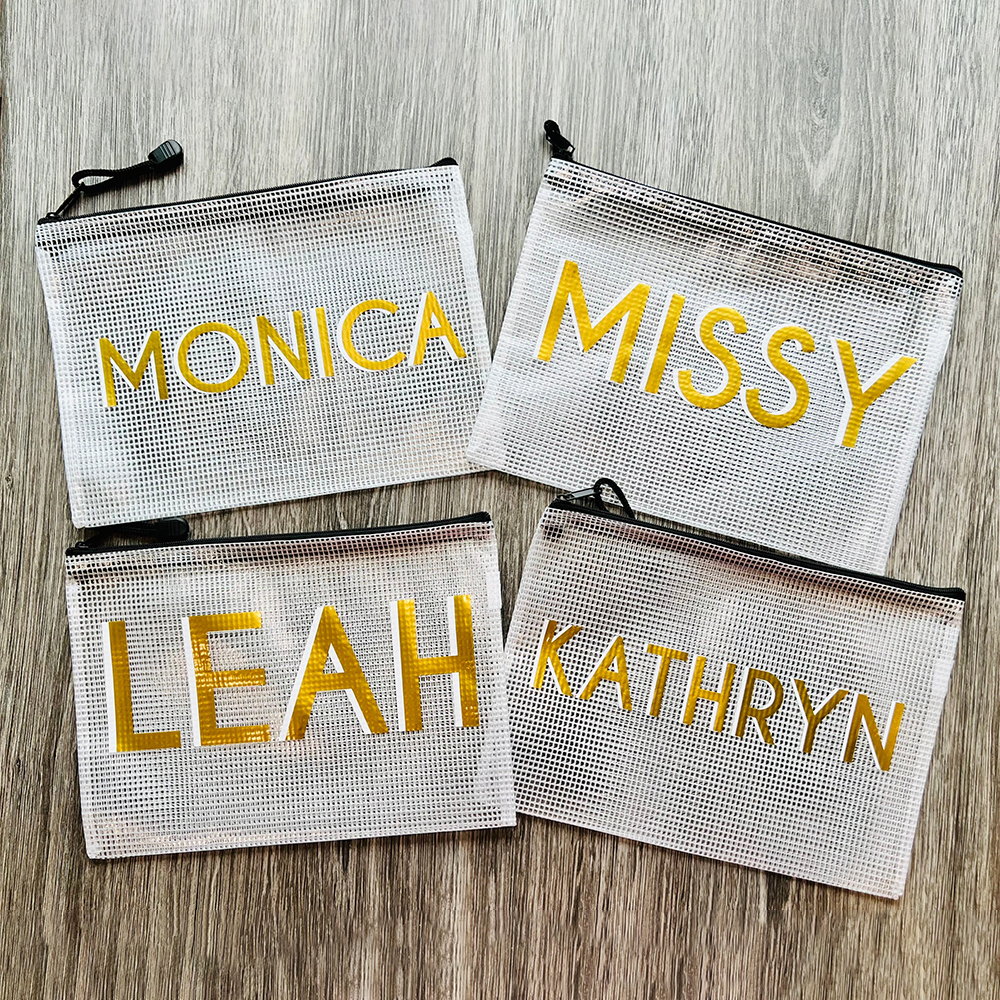 Personalized Name Waterproof Zipper Pool Bag for Unique & Love | JNSBag90