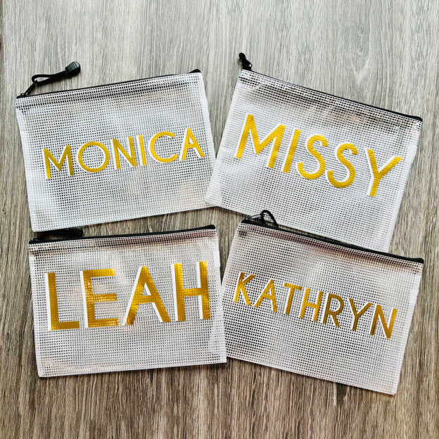 Personalized Name Waterproof Zipper Pool Bag for Unique & Love | JNSBag90
