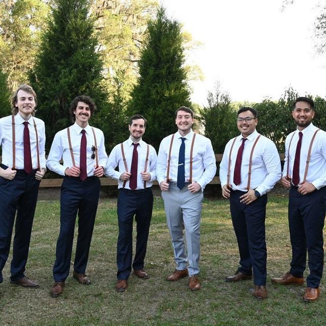 Personalized Monogrammed Genuine Leather Suspenders for Unique & Love | JNSCloth28