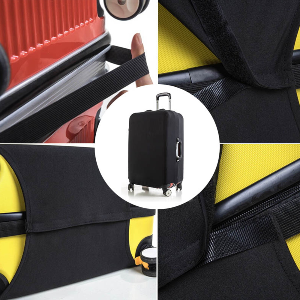 Personalized Travel Luggage Flower Letter Print Elastic Protective Covers for Unique & Love | JNSBag13