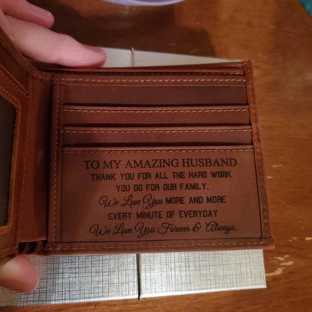 Personalized Engraved Leather Wallet for Unique & Love | JNSBag18