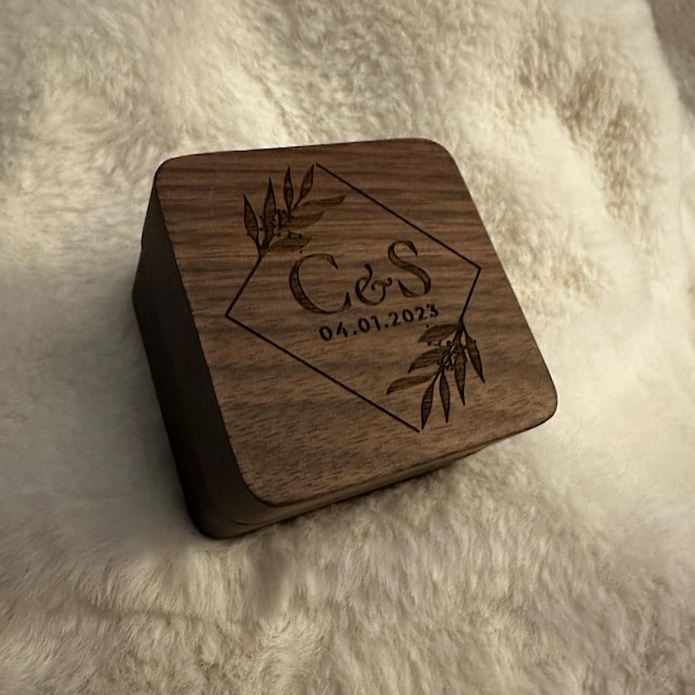 Personalized Wooden Ring Box for Unique & Love | JNSDec23