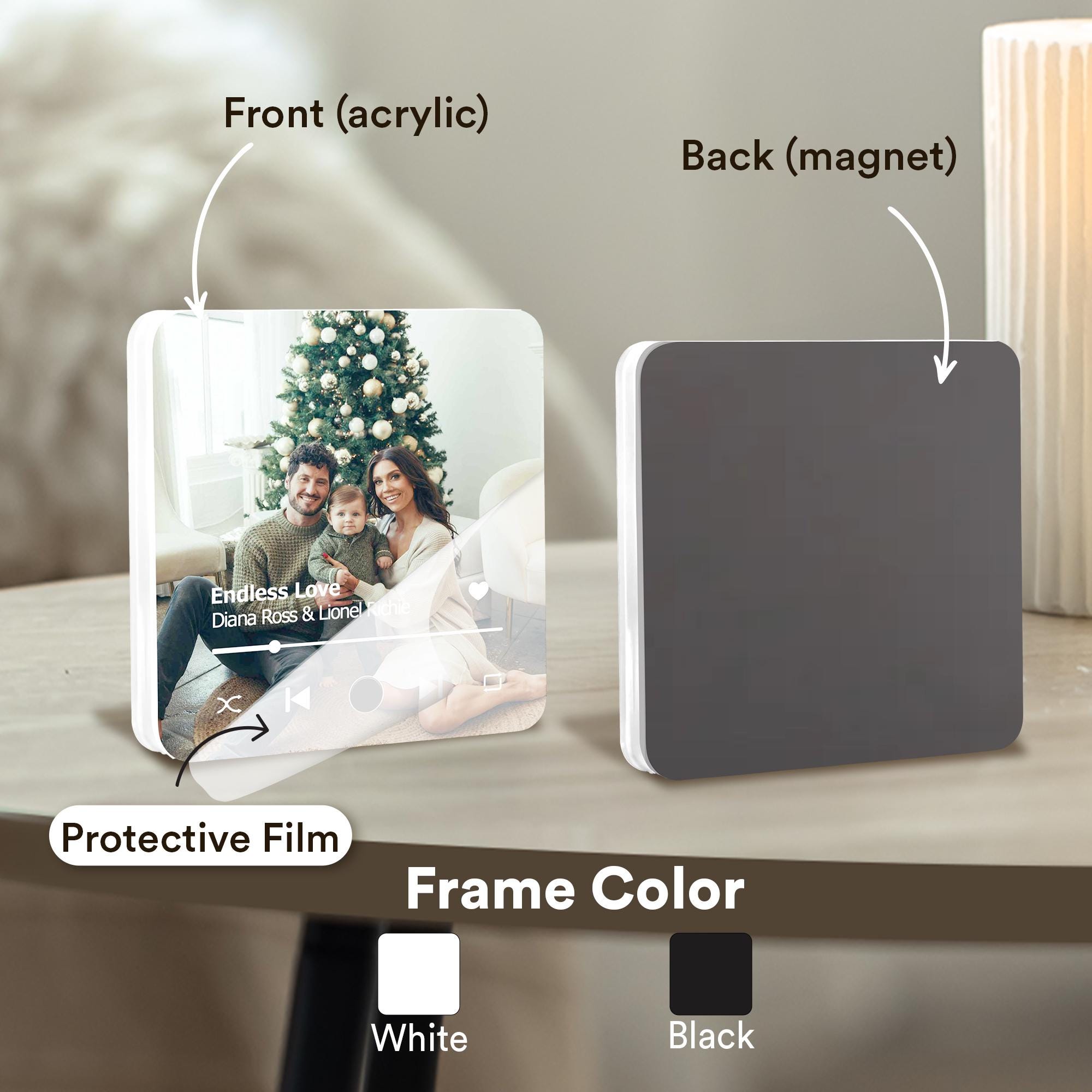 Personalized Photo Music Fridge Magnet for Unique & Love | JNSDec131