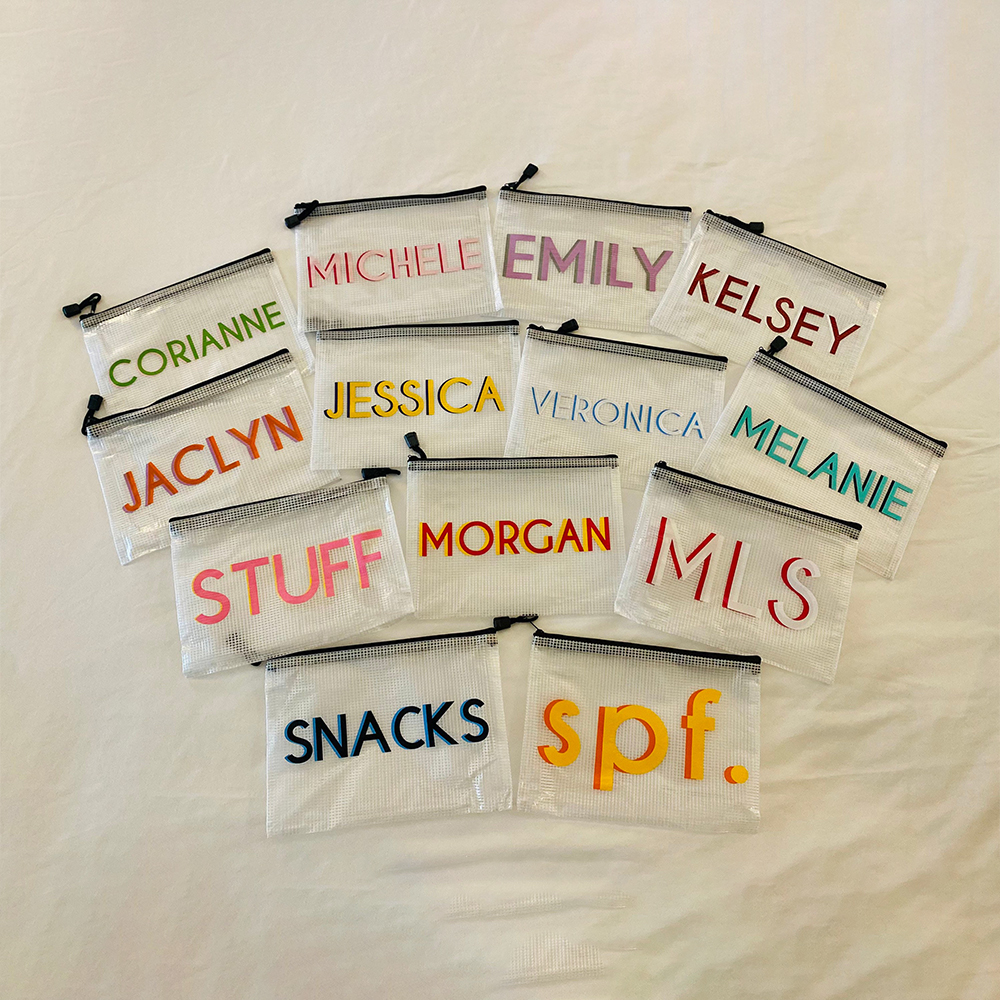 Personalized Name Waterproof Zipper Pool Bag for Unique & Love | JNSBag90