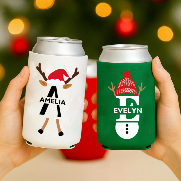 Personalized Family Christmas Can Coolers for Unique & Love | JNSDec179