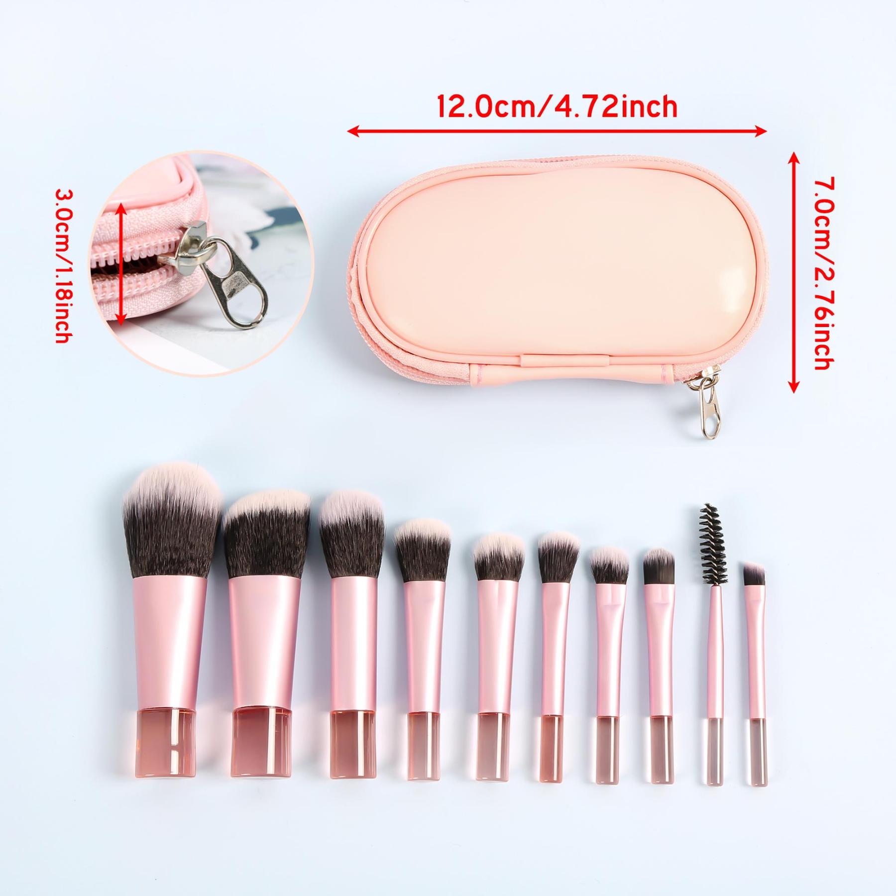 Personalized Portable Cosmetic Brushes Set for Unique & Love | JNSBag114