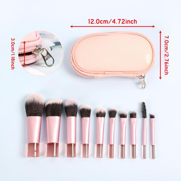 Personalized Portable Cosmetic Brushes Set for Unique & Love | JNSBag114