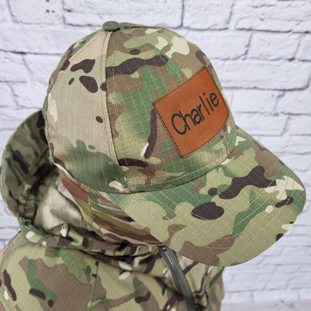 Personalized Name Outdoor Camo Baseball Cap & Face Mask Set for Unique & Love | JNSHat11
