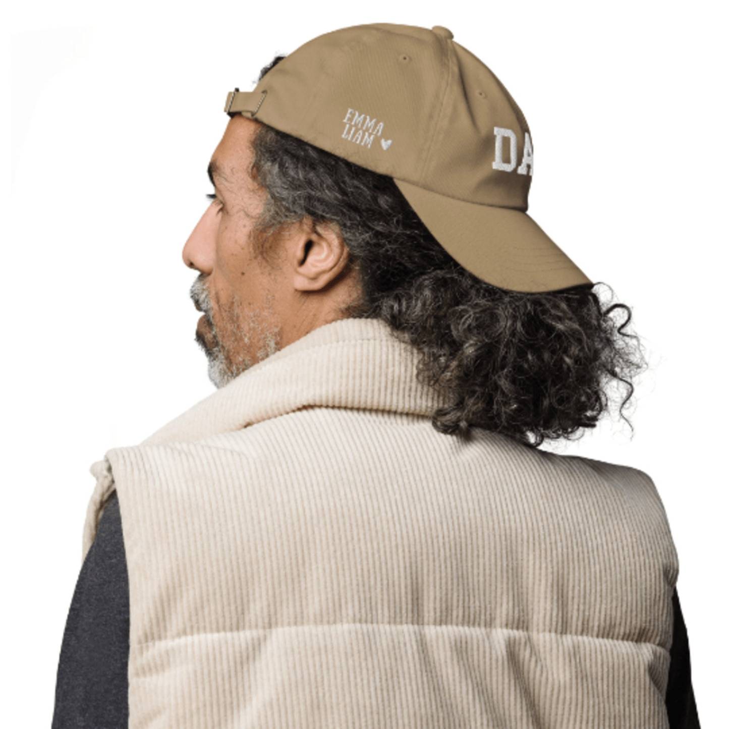 Personalized Embroidered DAD Hat with Kids Names for Unique & Love | JNSHat10