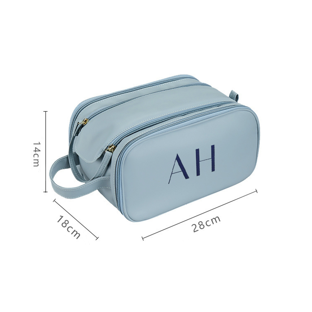 Personalized Leather Embroidered Makeup Bag for Unique & Love | JNSBag72