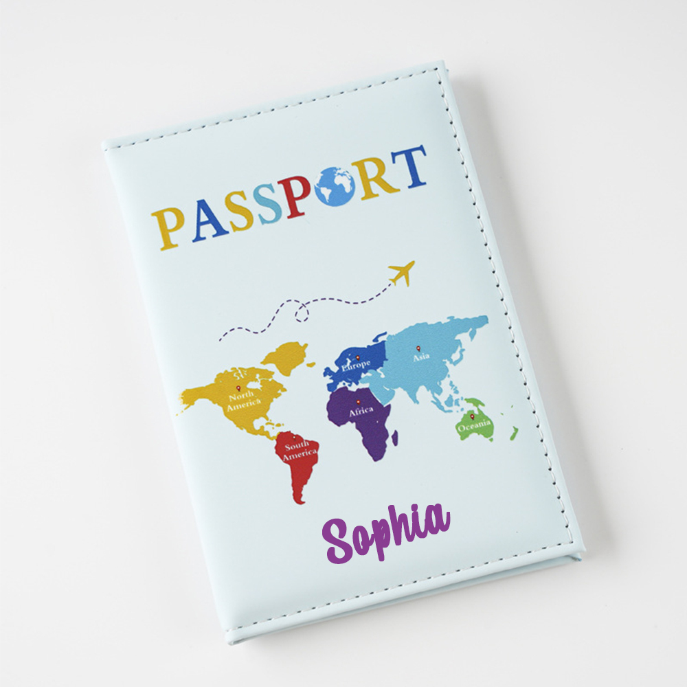 Personalized Monogram Leather Passport Cover with RFID Blocking | JNSCase10