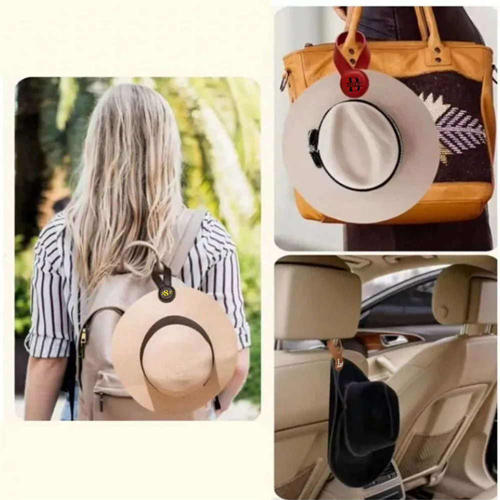 Personalized Multifunctional Leather Portable Magnetic Hat Clip With Buckle Closure for Unique & Love | JNSTool24
