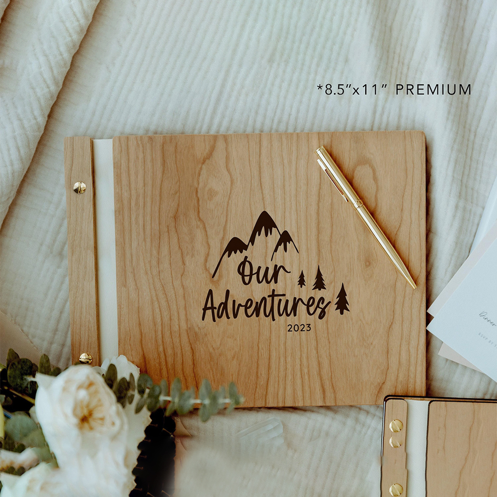 Personalized Wooden Scrapbook for Unique & Love for Unique & Love | JNSDec174