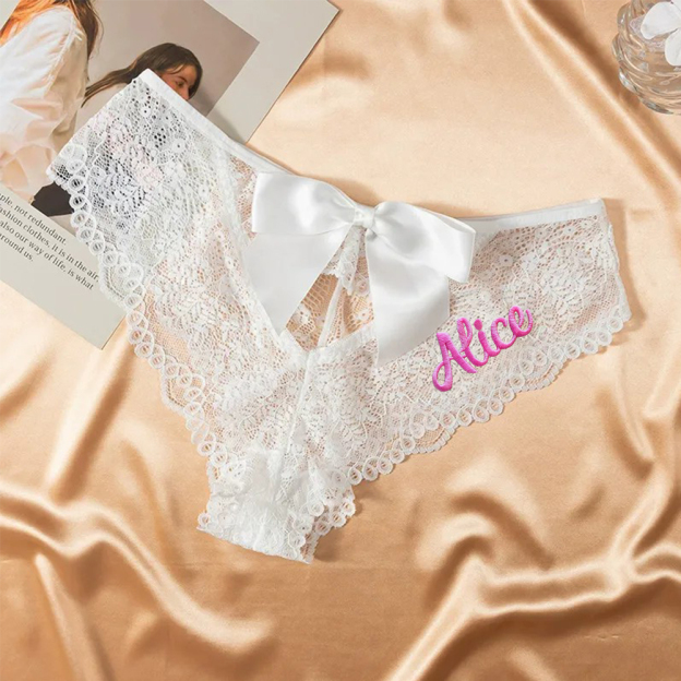 Personalized Embroidered Lace Underwear for Unique & Love | JNSCloth52